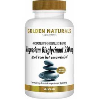 👉 Magnesium Golden Naturals bisglycinaat 250mg 60vc 8718164644092