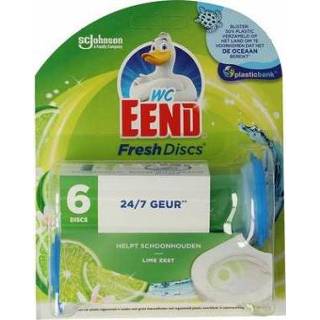 👉 Limoen WC Eend Fresh disk houder lime 36ml 5000204232998