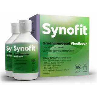 👉 Groenlipmossel Synofit vloeibaar duo 2 x 200ml 1set 8720254681429