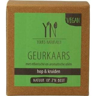 👉 Geurkaars glas Yours Naturally in hop & kruiden 20cl 1st 5038871018577