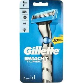 👉 Mes Gillette Mach3 turbo apparaat + 1 mesje 1set 7702018514441