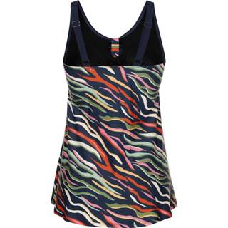 👉 Tankini stof kunstvezels animalprint vrouwen groen marine oranje met effen bij de buste Maritim Marine/Groen/Oranje 4055709601375 4055709593991