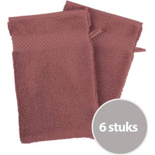 👉 Washandje Clarysse Washand Florence 600 gram Burgundy - 6 stuks 5901453743573