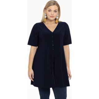 👉 Tuniek zwart blauw wide bottom geknoopt DOLCE 42/44 blue