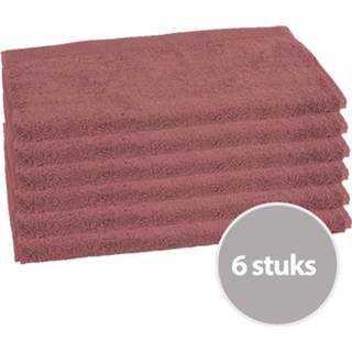 👉 Gastendoekje Clarysse Florence 30x50 cm 600 gram Burgundy - 6 stuks 5901453743634