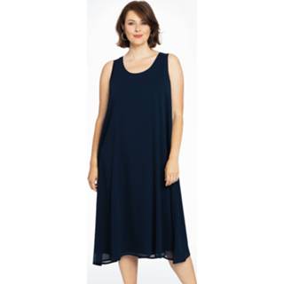 👉 Mouwloze jurk blauw VOILE 42/44 blue