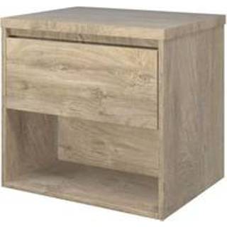 Badmeubelset MFC Raw Oak Proline Top - 60x46x55.2cm wastafelblad met schap 1817201 8718835071387