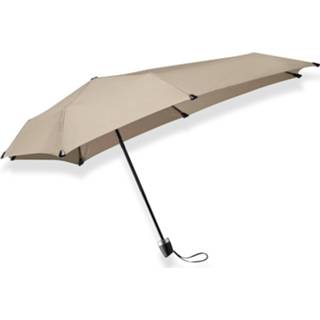 👉 Stormparaplu bruin polyester Senz Mini Foldable Storm Paraplu Brown Rice 8712665024773