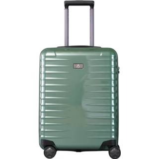 👉 Trolley donkergroen polycarbonaat small TITAN Litron 4 Wheel 55 cm Grape Green 4030851109375