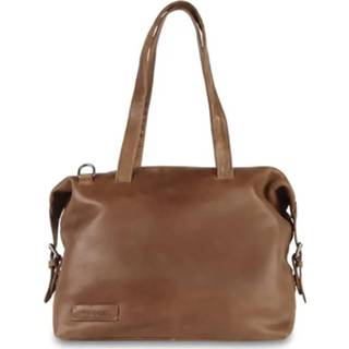 👉 Laptoptas leer bruin vrouwen Plevier Skye Leren Dames 14