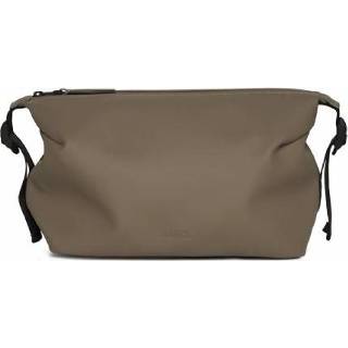 👉 Toilettas polyester zilver Rains Original Weekend Wash Bag Wood 5711747519360