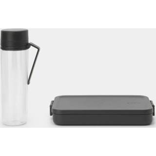 👉 Grijs Brabantia Make & Take Breakset 2 Delig Dark Grey 8710755206689