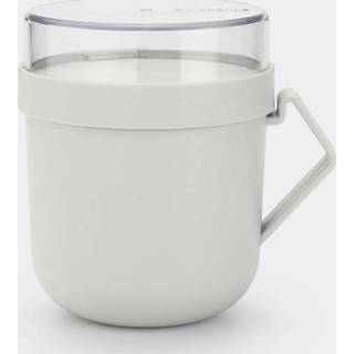 👉 Grijs Brabantia Make & Take Soepbeker 0,6 Liter Light Grey 8710755203848