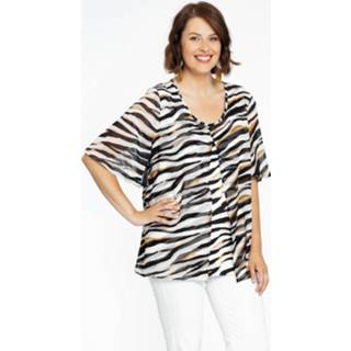 👉 Blous ecru Blouse A-lijn AFRA 42/44