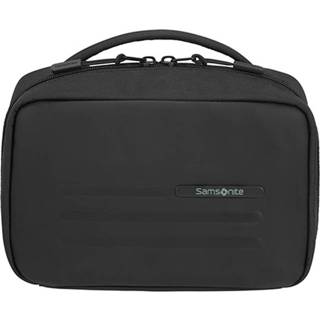 👉 Toilettas zwart polyurethane Samsonite StackD Weekender Black 5400520156075