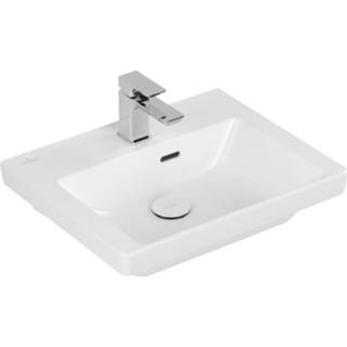 👉 Fontein wit Villeroy & Boch Subway 3.0 Met CeramicPlus Overloop 50x40x14.5 cm Stone White 4062373816363