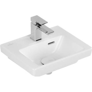 👉 Fontein wit Villeroy & Boch Subway 3.0 Met CeramicPlus Overloop 37x30.5x13.5 cm Stone White 4062373850619