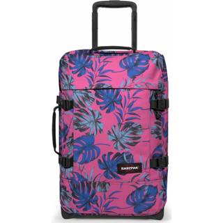 👉 Trolley roze polyester s Eastpak Tranverz Brize Monstera Pink