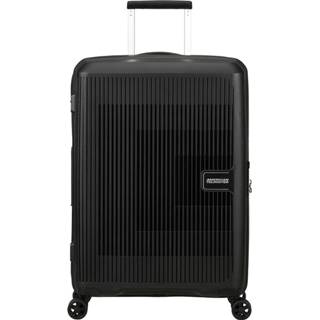👉 Spinner zwart polypropyleen American Tourister Aerostep 67 Expandable Black 5400520207500