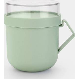 👉 Donkergroen Brabantia Make & Take Soepbeker 0,6 Liter Jade Green 8710755203862