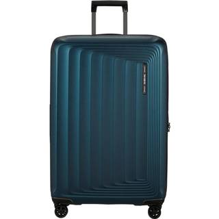 👉 Spinner blauw polycarbonaat Samsonite Nuon 75 Exp Matt Petrol Blue 5400520184023