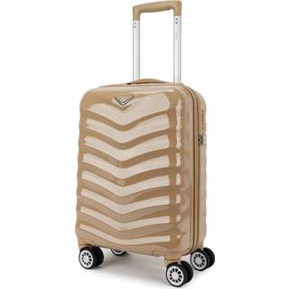 👉 Handbagagetrolley polycarbonaat bruin Decent Exclusivo-One Handbagage Trolley 55 Sand 8720512161960