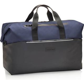 👉 Blauw gerecycled polyester Porsche Design Urban Eco Weekender Dark Blue 4056487017389