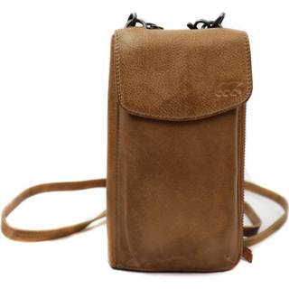 👉 Clutch leer bruin Bear Design Zoey Mobile Bag/ Taupe 8717741603545