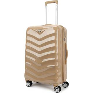 👉 Trolley polycarbonaat medium blauw Decent Exclusivo-One 67 Sand 8720512161977