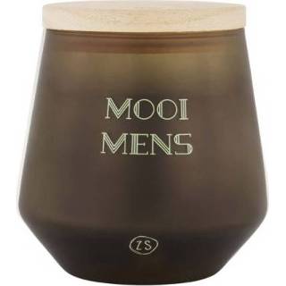 👉 Geurkaars grijs groen glas m Zusss In Bloemig Mooi Mens Grijs-Groen 8720574284966