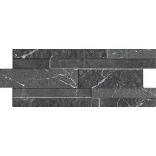 👉 Wandtegel zwart porcellanato black mat Keradom Marmi 16x40cm 10mm 1596927