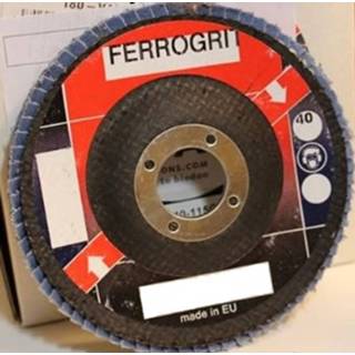 👉 Lamellenschijf blauw Ferrogrit diam 125mm schuin K80 8718144543209