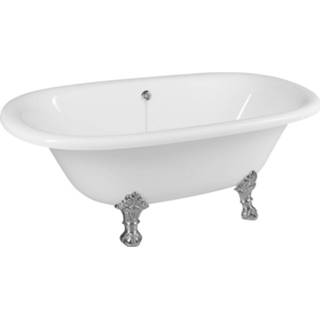 Vrijstaand bad wit chroom Sapho Regata 175x85x61 cm met Leeuwenpoten 8590729006336