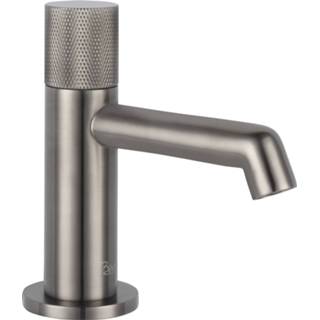 👉 Fonteinkraan zwart Ben Engraved Cross Geborsteld 8714176016100