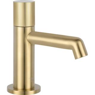 👉 Fonteinkraan messing messing-look Ben Engraved Line Geborsteld 8714176016179