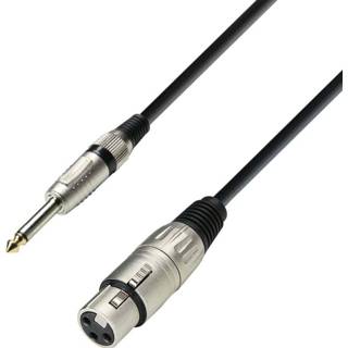 Microfoon kabel Adam Hall 3 Star MFP 0600 microfoonkabel 1x XLR female naar jack mono 6m 4049521127267