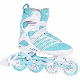 👉 Inline skate volwassenen wit vrouwen tblauw skaten nylon Tempish skates Wire 3.0 84 softboot 85A wit/mint 8592678127209