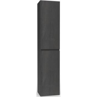 👉 Hoge kast eiken Ben Tendenza links 35x29x165 cm Coal Oak 8714176022347