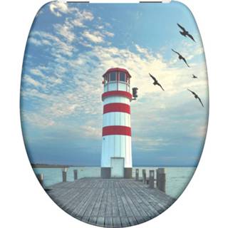 👉 Toiletbril blauw Schutte Lupos Softclose Lighthouse 4008431091761