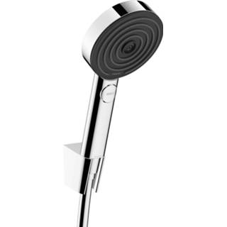 👉 Handdouche chroom set HansGrohe Pulsify S Porter 105 3 Jets Met Doucheslang 125 cm 4059625347911