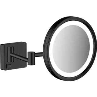 👉 Scheerspiegel zwart wit chroom AddStoris HansGrohe Met LED Licht Mat 4059625321935