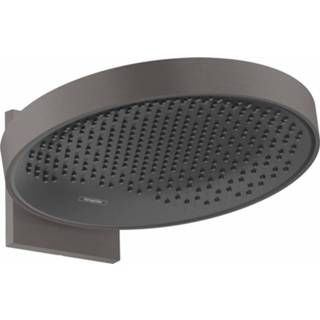👉 Hoofddouche zwart chroom Rainfinity HansGrohe PowderRain 360 1jet Met Douche-arm Geborsteld 4059625264713