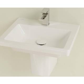 👉 Fontein wit Villeroy & Boch Subway 3.0 Zonder Overloop 50x40x14.5 cm Alpin 4062373816394