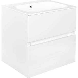 👉 Onderkastje wit glans Onderkast Best Design Splash White Greeploos 60x56x47 cm 2 Softclose Laden 8719323068834