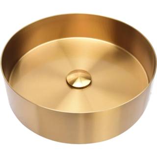 👉 Waskom RVS goud Differnz Yalow 40 x 11 cm 8712793577721