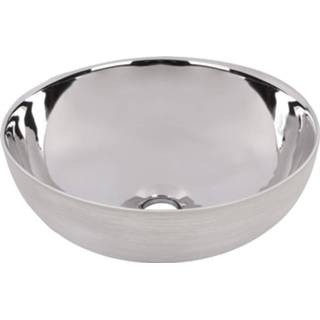 👉 Waskom wit zilver Differnz Shine Zilver/Wit 40 x 13,5 cm 8712793577653