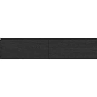 👉 Onderkastje zwart eiken Gliss Design Onderkast Eros 160 cm 2 Lade 8720211604034