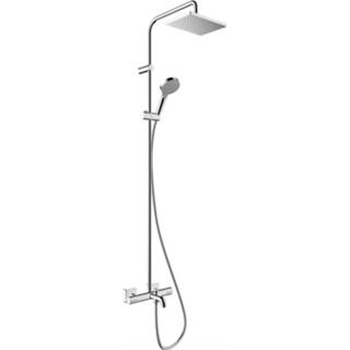 Regendouche set chroom HansGrohe Vernis Shape Showerpipe 230 1 Jet met Douchethermostaat 4059625314753