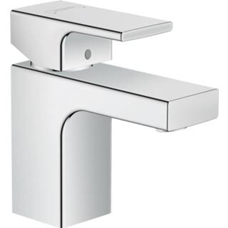 👉 Wastafelmengkraan chroom HansGrohe Vernis Shape Eengreeps 70 CoolStart Zinc Met Trekwaste 4059625321393