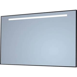 👉 Badkamerspiegel Sanicare Q-Mirrors Met TL-Verlichting 70x120x3,5 cm Zwarte Omlijsting